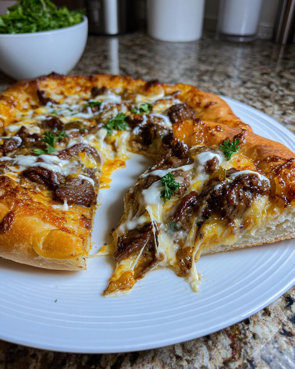 Philly Cheesesteak Pizza - detail 2