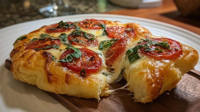 Puff Pastry Margherita Pizza