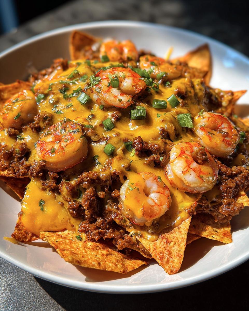 Shrimp and Beef Nachos - detail 1