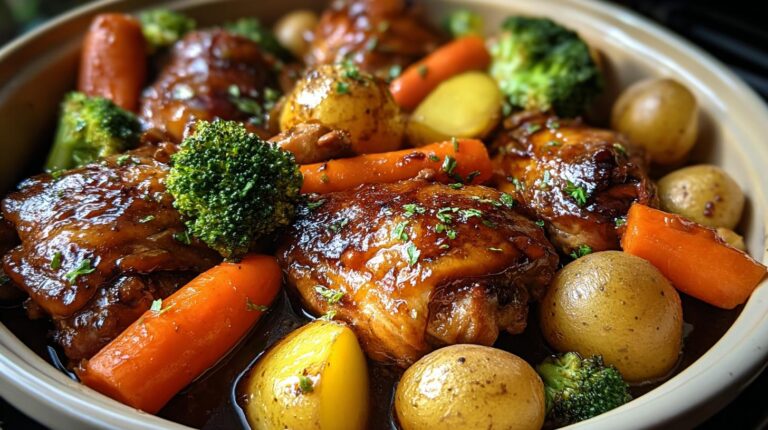 Slow Cooker Honey Garlic Chicken