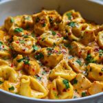 Spicy Garlic Chicken Tortellini