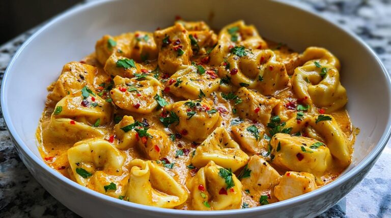 Spicy Garlic Chicken Tortellini