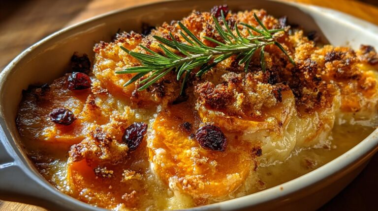 Sweet Potato Holiday Gratin