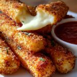 Crispy Homemade Mozzarella Sticks