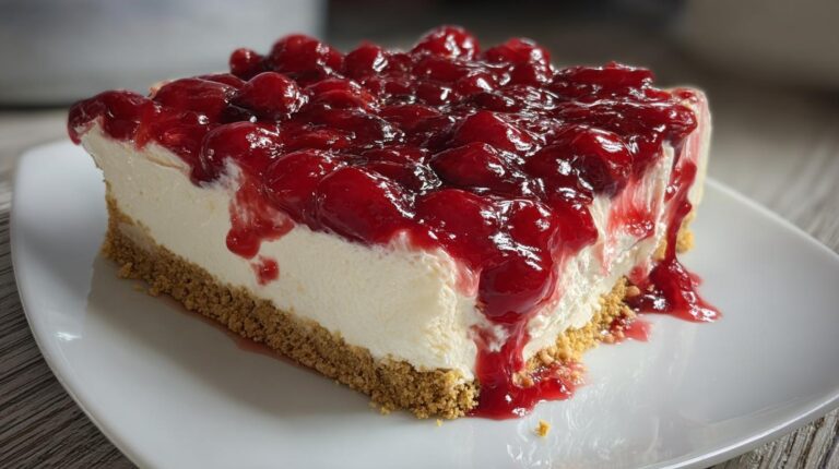 No-Bake Cherry Cheesecake