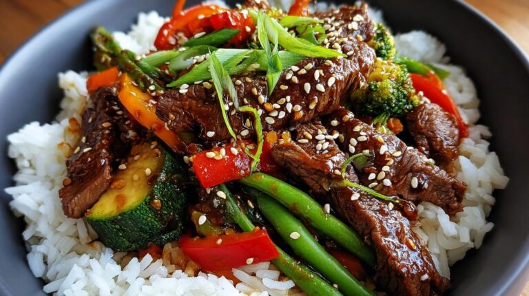 beef stir fry with rice
