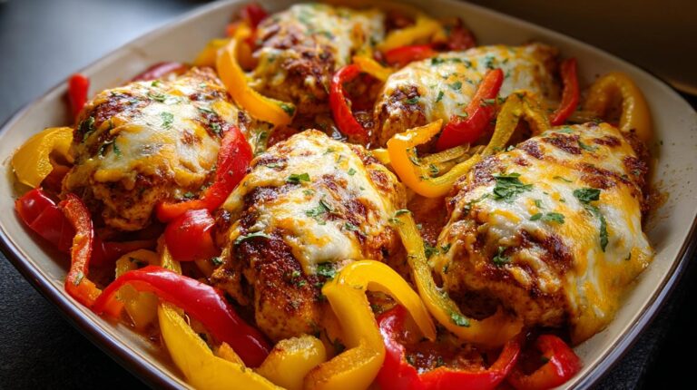 cajun chicken with bell peppers