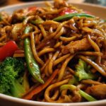chicken veggie lo mein