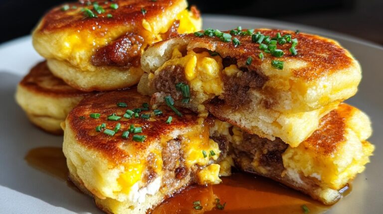 savory breakfast McGriddle bites