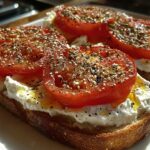 tomato ricotta toast