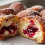 Cream cheese filled donuts