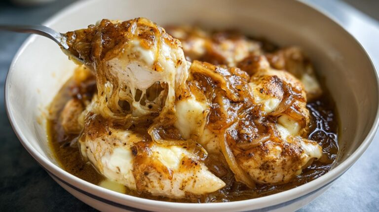Crockpot French Onion Chicken
