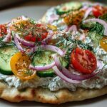 Greek tzatziki flatbread