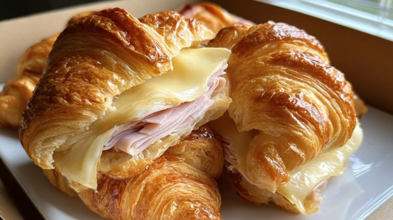 Turkey croissant sandwiches