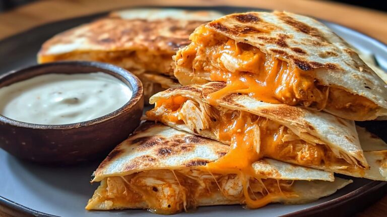 buffalo chicken quesadillas