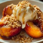 caramelized peaches