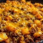 cheeseburger tater tot skillet