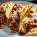 cheesy street chicken tacos