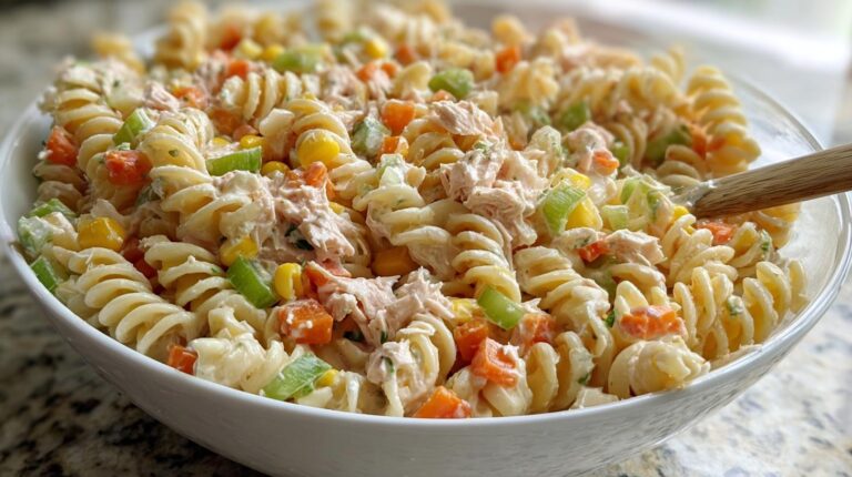 creamy tuna pasta salad