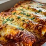 easy enchiladas red enchilada sauce oven baked enchiladas mexican casserole cheesy dinner recipe
