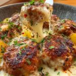 mozzarella stuffed meatballs