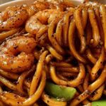 shrimp sausage noodles