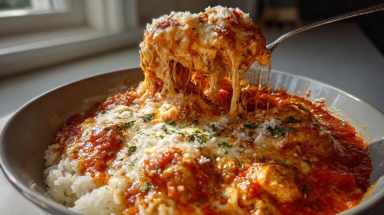 Cottage Cheese Chicken Parm Bowl