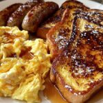 French toast breakfast plate