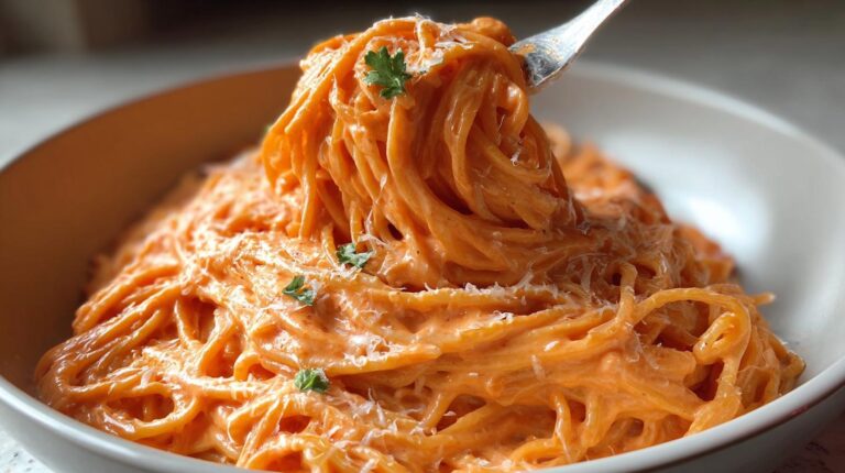 Pink Sauce Spaghetti