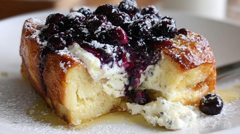 blueberry ricotta French toast bake