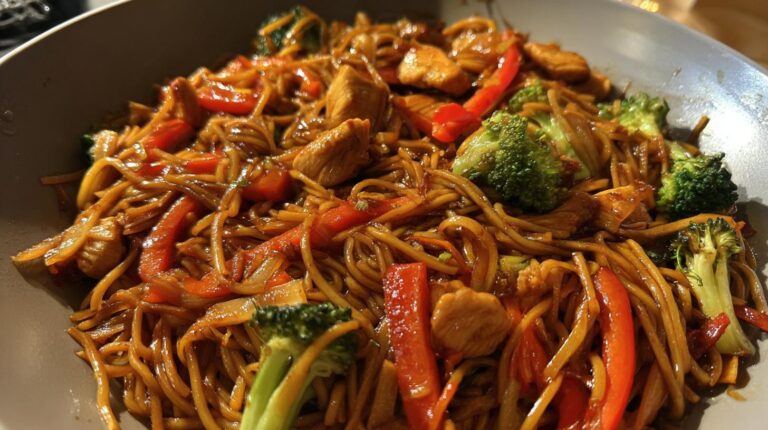 chicken lo mein