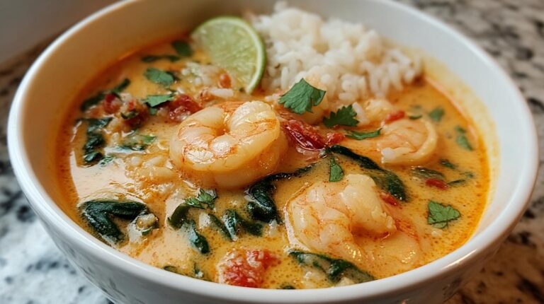 creamy coconut shrimp soup