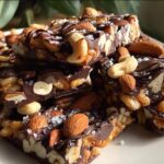 dark chocolate nut bars