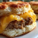 mini sausage biscuit breakfast sandwiches